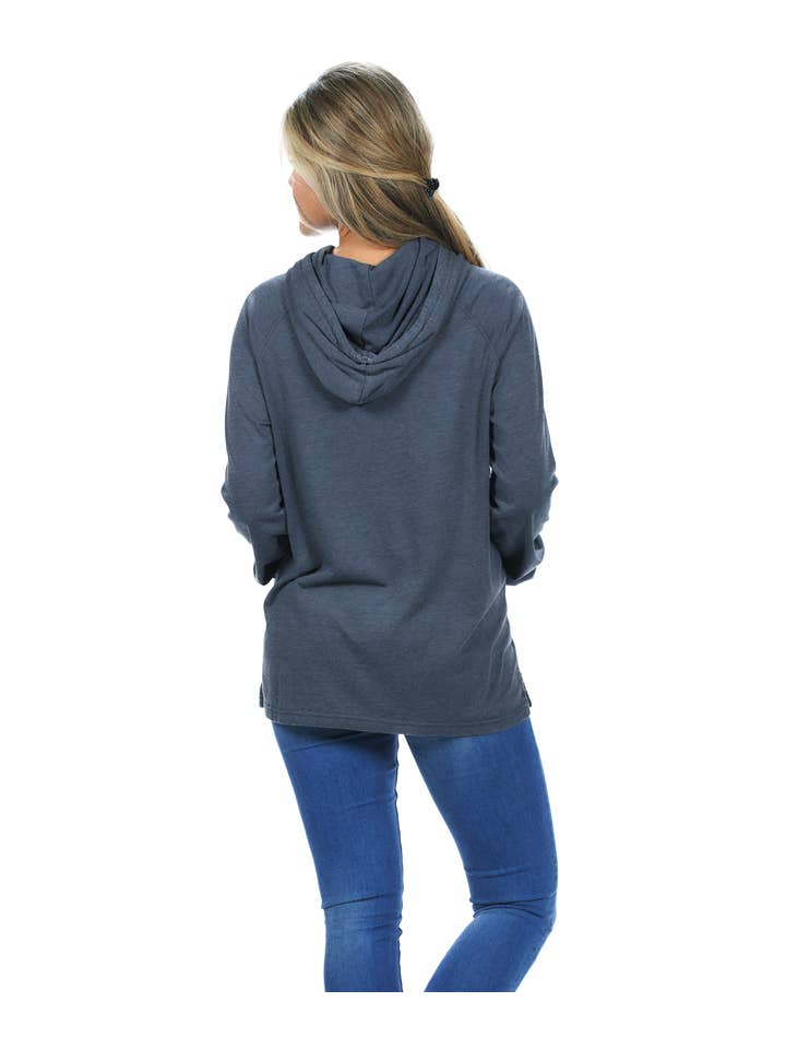 U.S. Apparel - Wholesale Hoodie – Women's - Unisex Fit Jersey Hoodie - Light Garment Burnout Raglan41