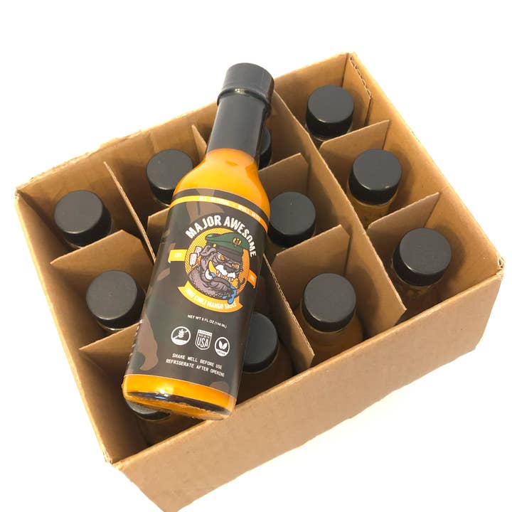 Major Awesome – Engroshandel Hot sauce – Mad Chili Mango Hot Sauce - 148 ml0