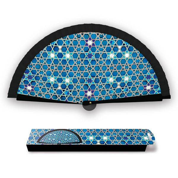 Abanico Acrilico Arabesco Negro para venta al por mayor de JUMI