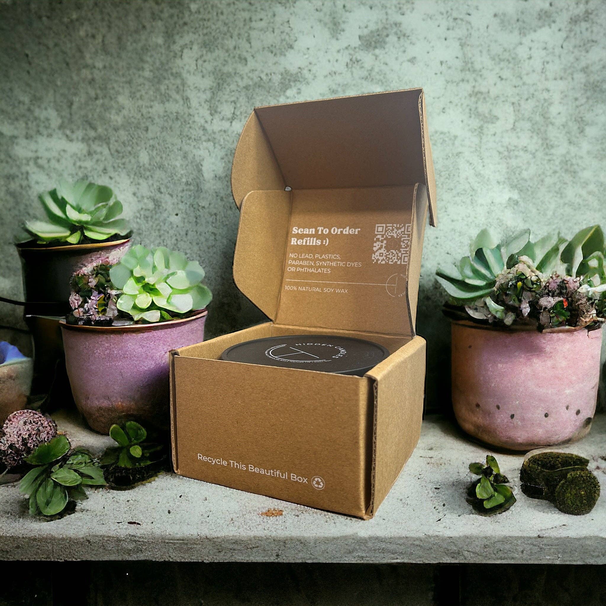 Hidden Candles - Wholesale Jar/Filled Candle - Cozy Tiny Home Candle Refill9