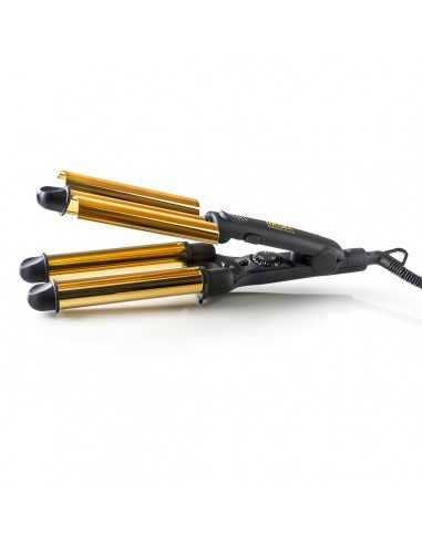 Haeger - Wholesale Straightener/Flat Iron - Hair Styler HAEGER Golden Curls - Ceramic, 3 Cylinders, 100ºC to 220ºC0