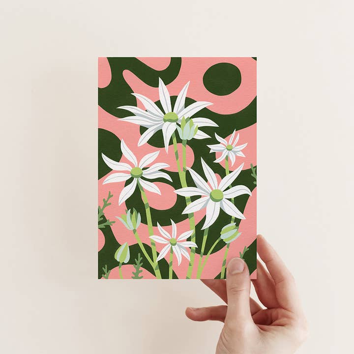 Outer Island - Wholesale Everyday greeting card - Flannel Flowers Greeting Card1
