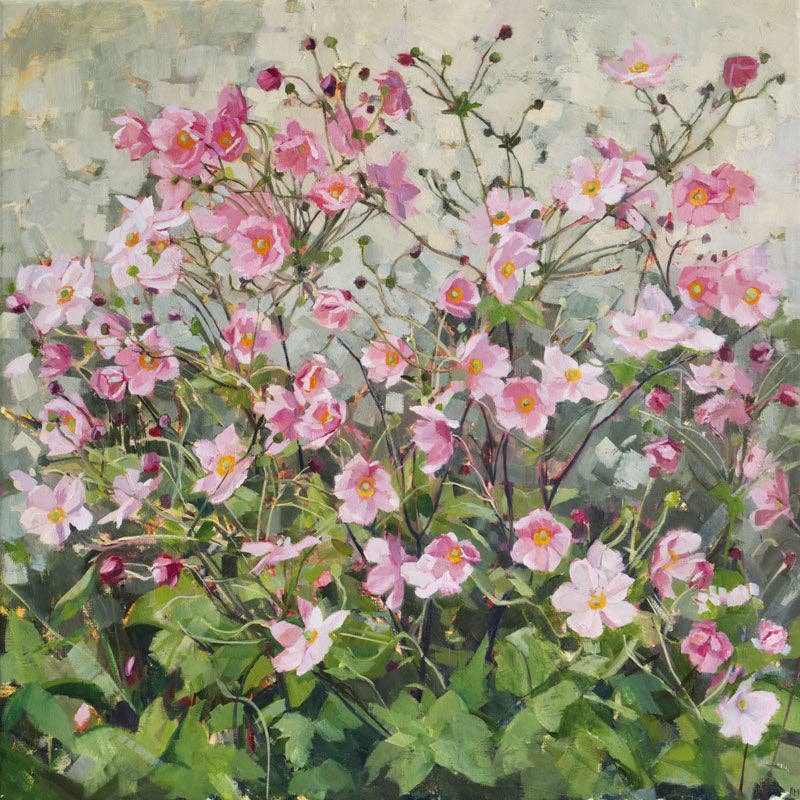 Dry Red Press – wholesale Everyday greeting card – MBU037 Pink Japanese Anemones0