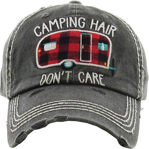 Your Fashion Wholesale - Wholesale Baseball Cap - Women's - Camping hair Don't Care Hat1