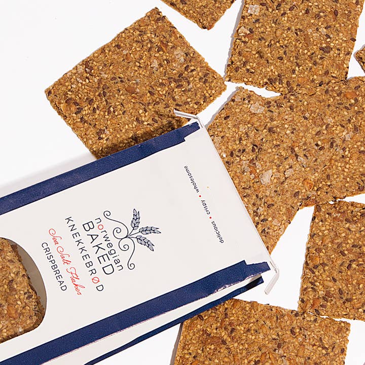 Norwegian Baked - Wholesale Crackers - SampleCase Knekkebrød • Organic Fresh Baked Vegan Crispbread2