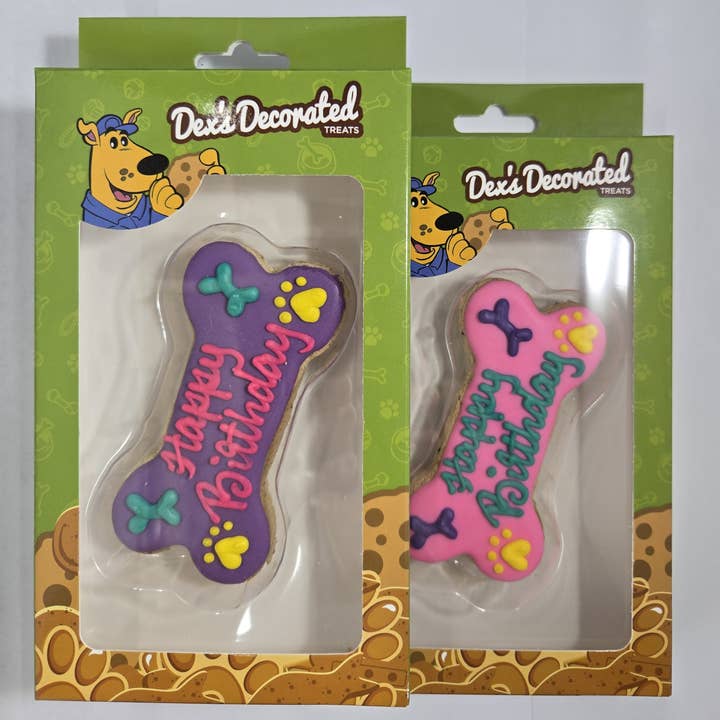 The Doggie Express - Wholesale Pet Treats - Dog - Large Happy Birthday Bone - Packaged5