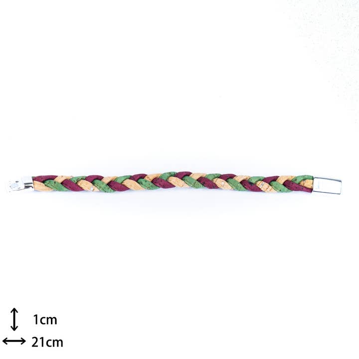 Meninas Bonitas Cork - Wholesale Beaded bracelet - Colorful Cork Bracelet Made of Natural Cork BRW-013-MIX-56