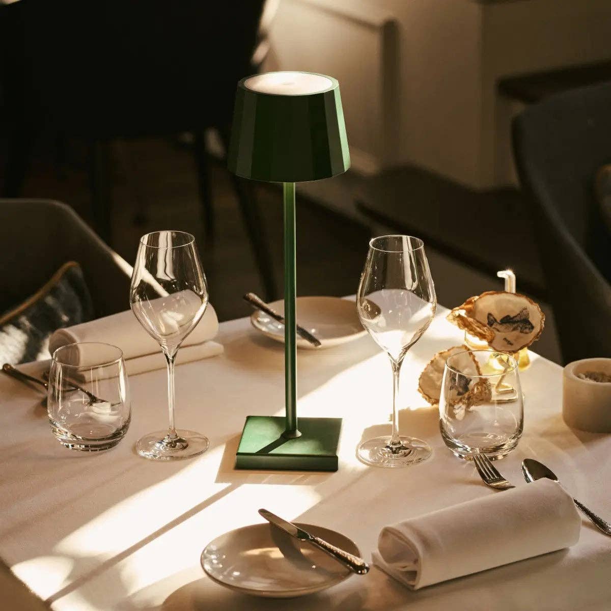 Tavellio - Wholesale Accent/Desk Lamp - William Pine Green Rechargeable Table Lamp | USB-C, Dimmable, 120-Hour Battery7