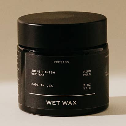 Wet Wax - Firm Hold Hair Wax with Shine Finish for wholesale by Preston Grooming