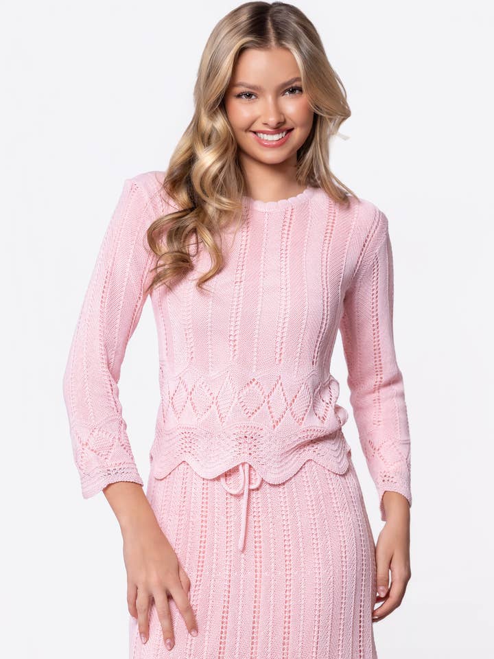 Kelly Top (Light Pink) for wholesale by Yakira Bella