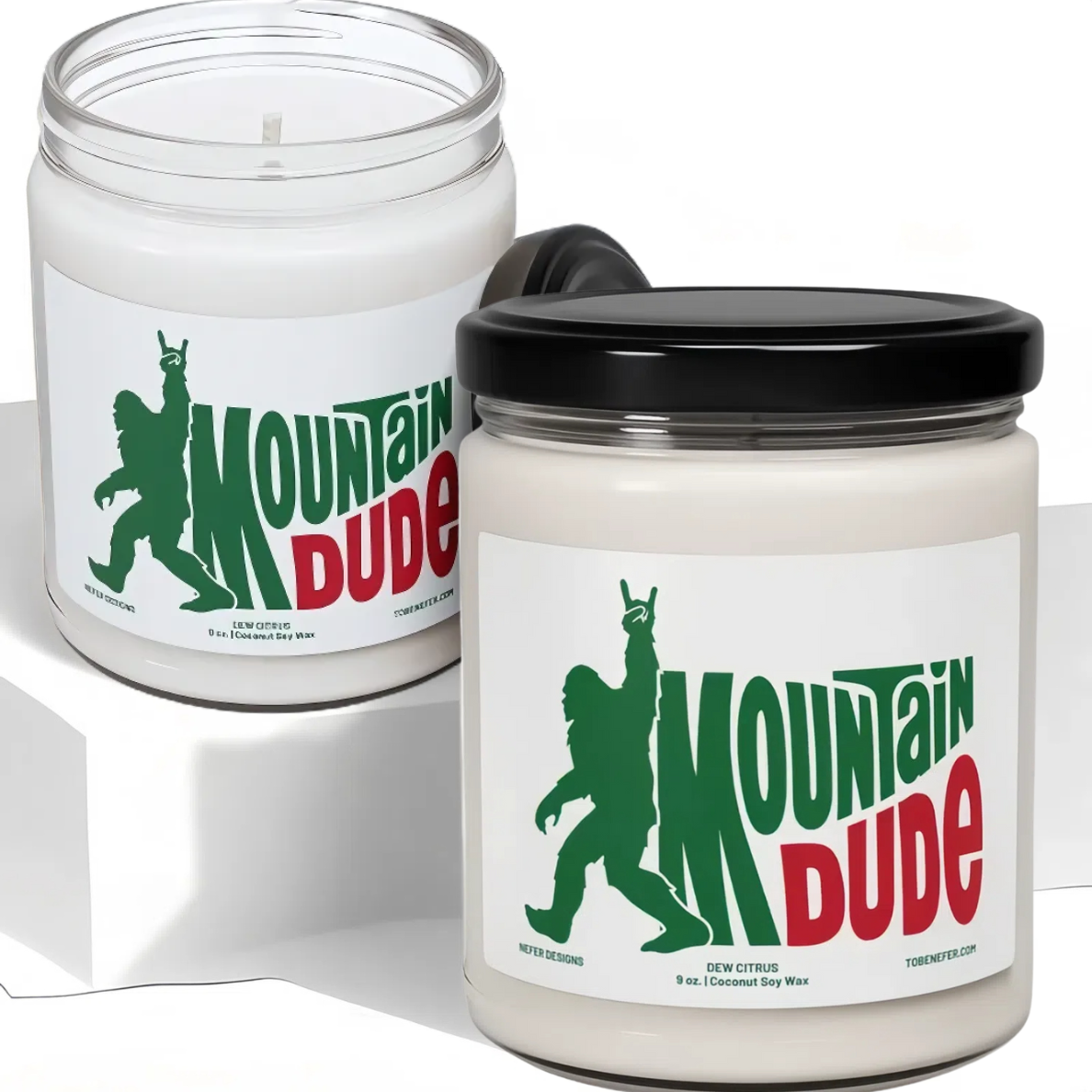 Nefer Designer Candles & Home Decor - Wholesale Jar/Filled Candle - The Mountain Dude | Hand Poured Soda Pop Soy Candle0