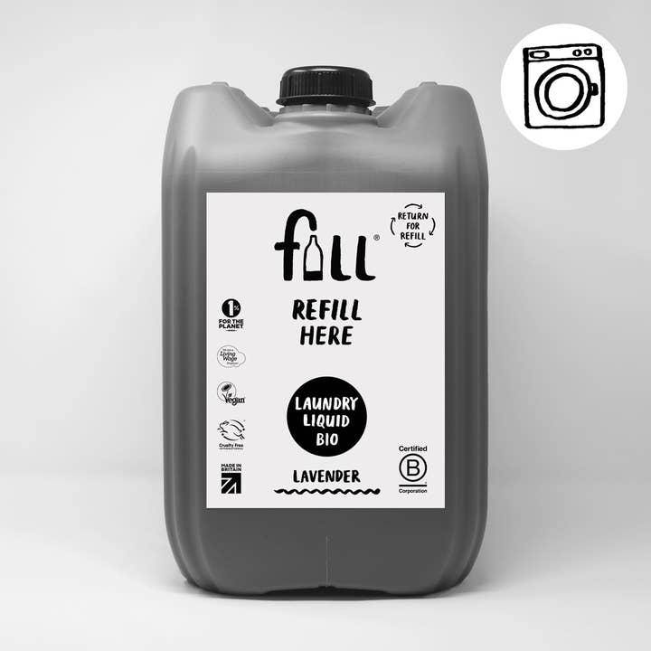 FILL REFILL CO – wholesale Liquid laundry detergent – Laundry Liquid Bio Lavender 20L Refills & Returnable