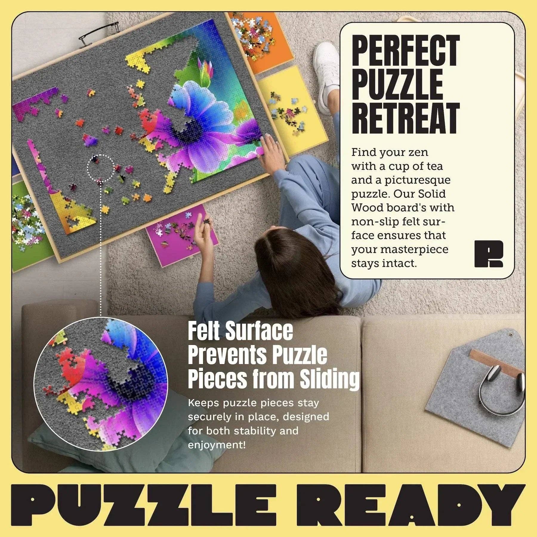 Puzzle Ready - Wholesale Puzzle - Adult - Puzzle Board – Portable Board for Puzzles, Lego Building & Gift Giving14