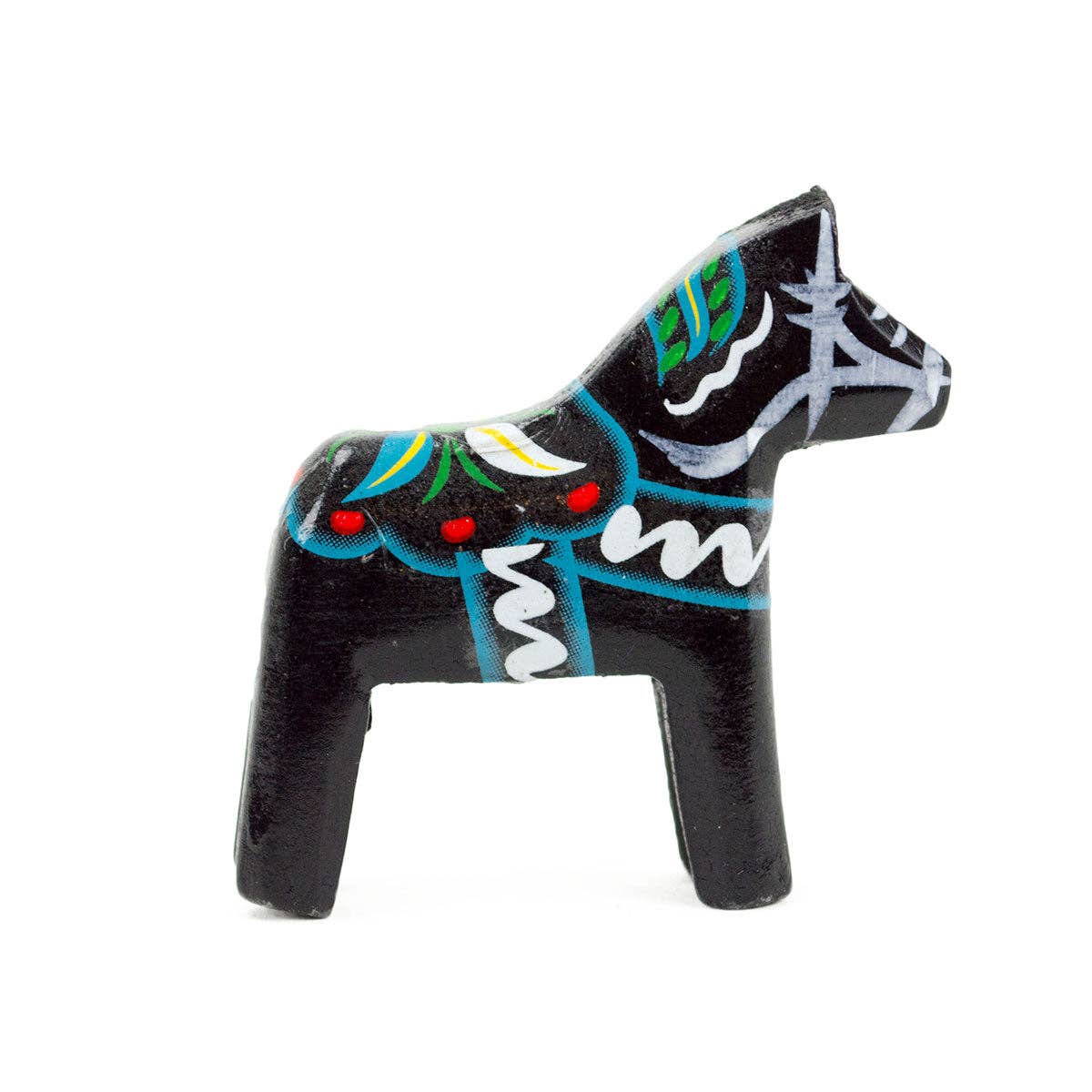 European Heritage Gifts - Vente Figurine décorative - Cheval Dala noir en bois0