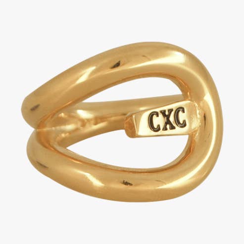 Anello in ottone dorato per la vendita all'ingrosso da parte di CXC