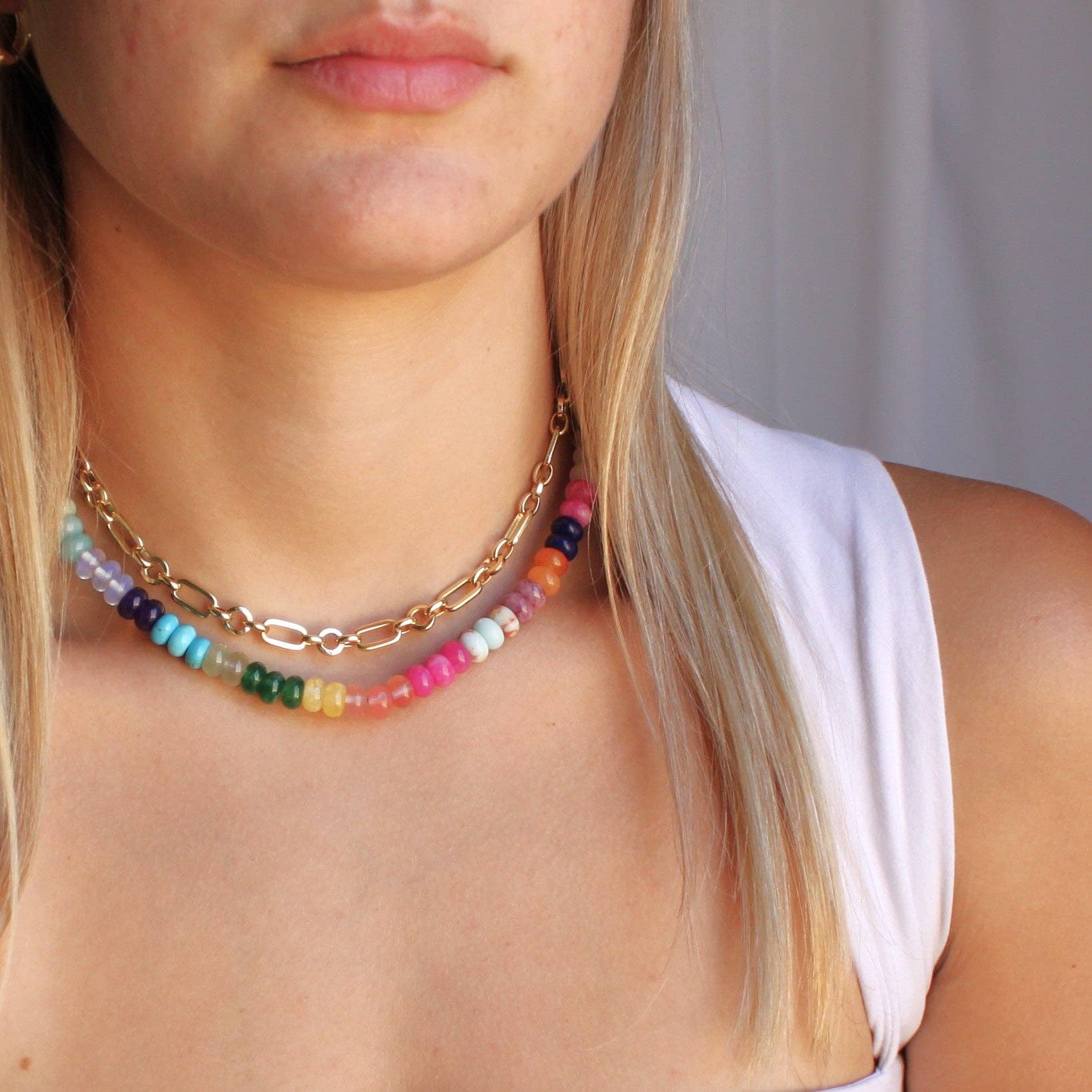 The Silver Wren - Wholesale Link & Chain Necklace - Caris Chunky Gold Chain3