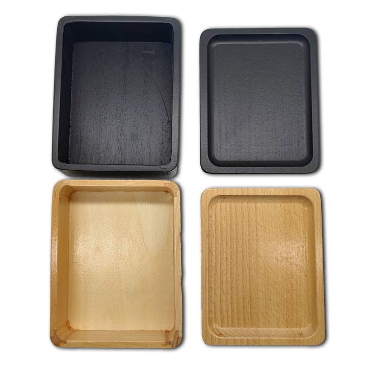 Novelty Closeout - Wholesale Humidor/Cigar Accessory - Smokezilla Wood Storage Tray with Lid Assortment- 6/Pack