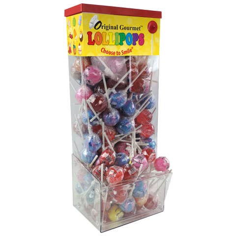 Original Gourmet Smaller Single Gravity Feed Display 120ct for wholesale by Grandpa Joe's Candy Shop
