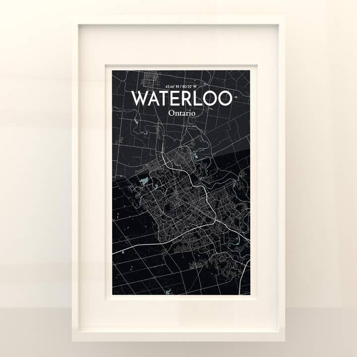 OurPoster.com - Wholesale Poster - Waterloo City Map Poster209