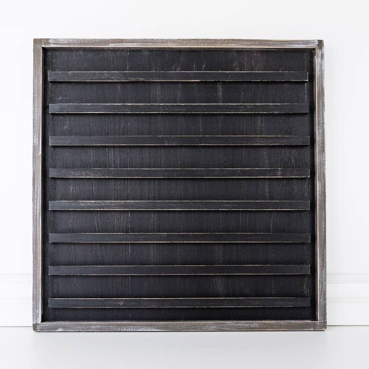 15266 - 24x24x1.5 wood framed sign (LETTERBOARD) black for wholesale by Devanie At Home (Formerly Adams & Co.)