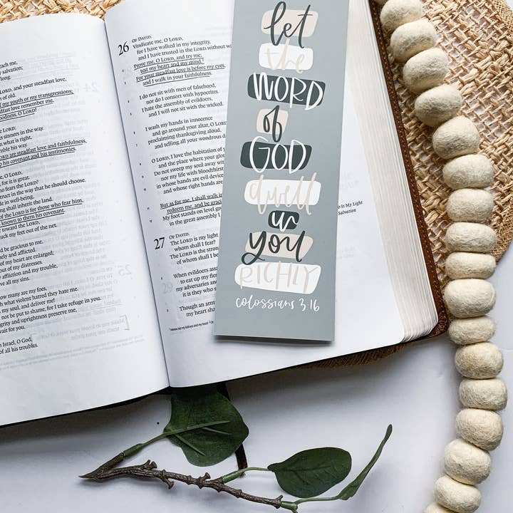 Colossians 3:16 Bokmärke för wholesale av chrpaperie