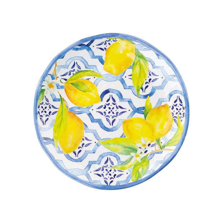 Lovely Lemons 6" Melamine Plate for wholesale by Supreme Housewares