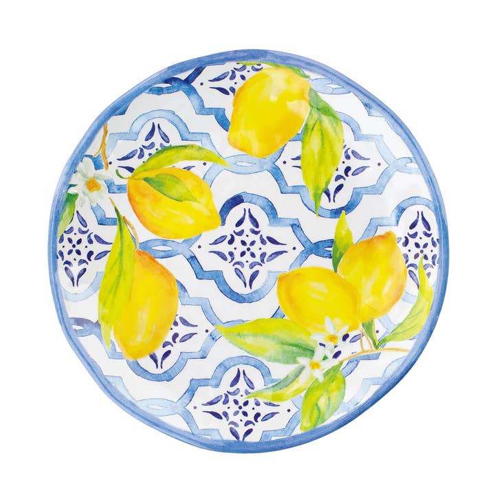 Supreme Housewares - Wholesale Dinner Plate - Lovely Lemons 6" Melamine Plate0