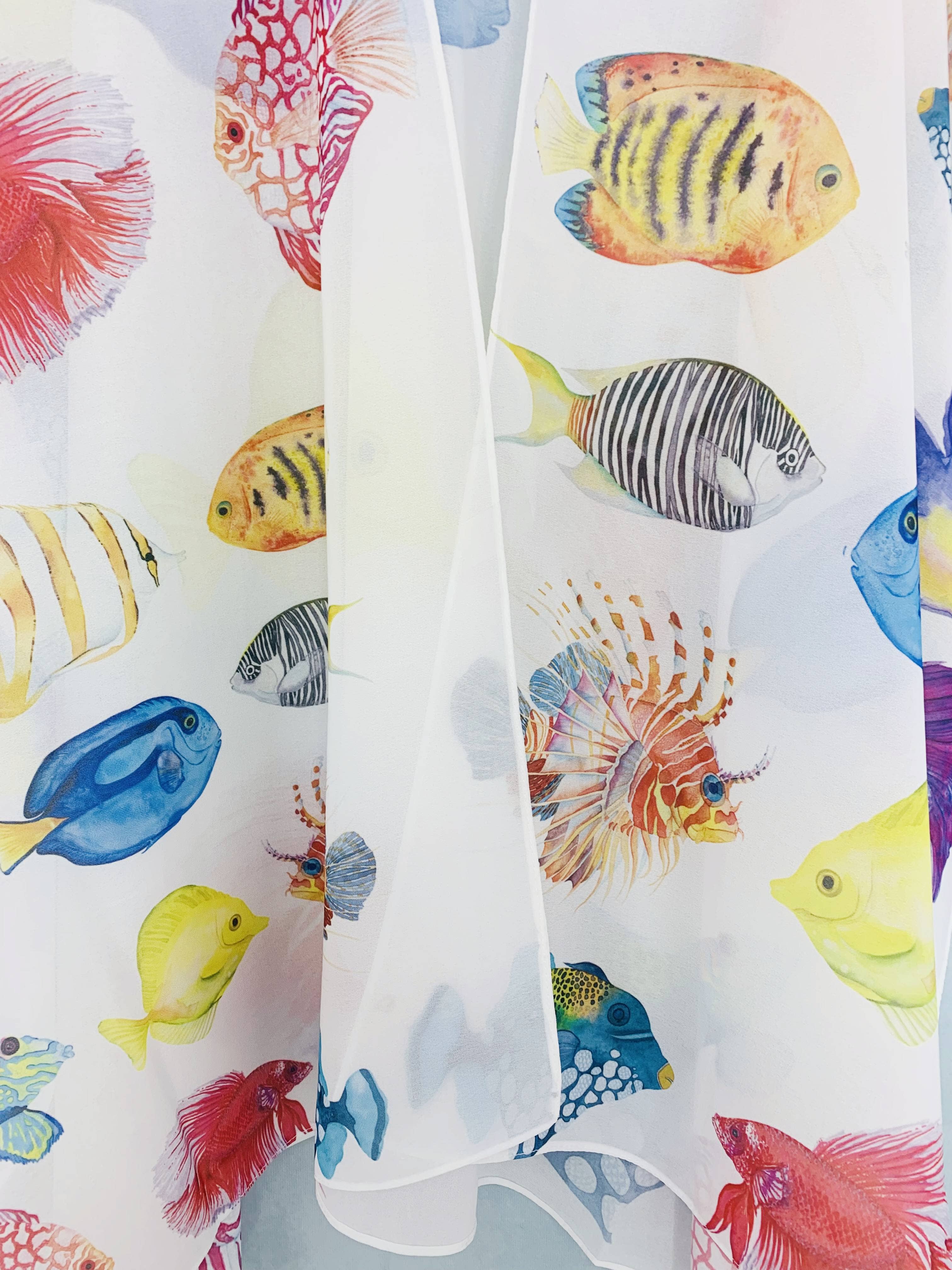 ハンドメイドfuま Wholesale JC071049 Colorful Muti-Fish Kimono for your store