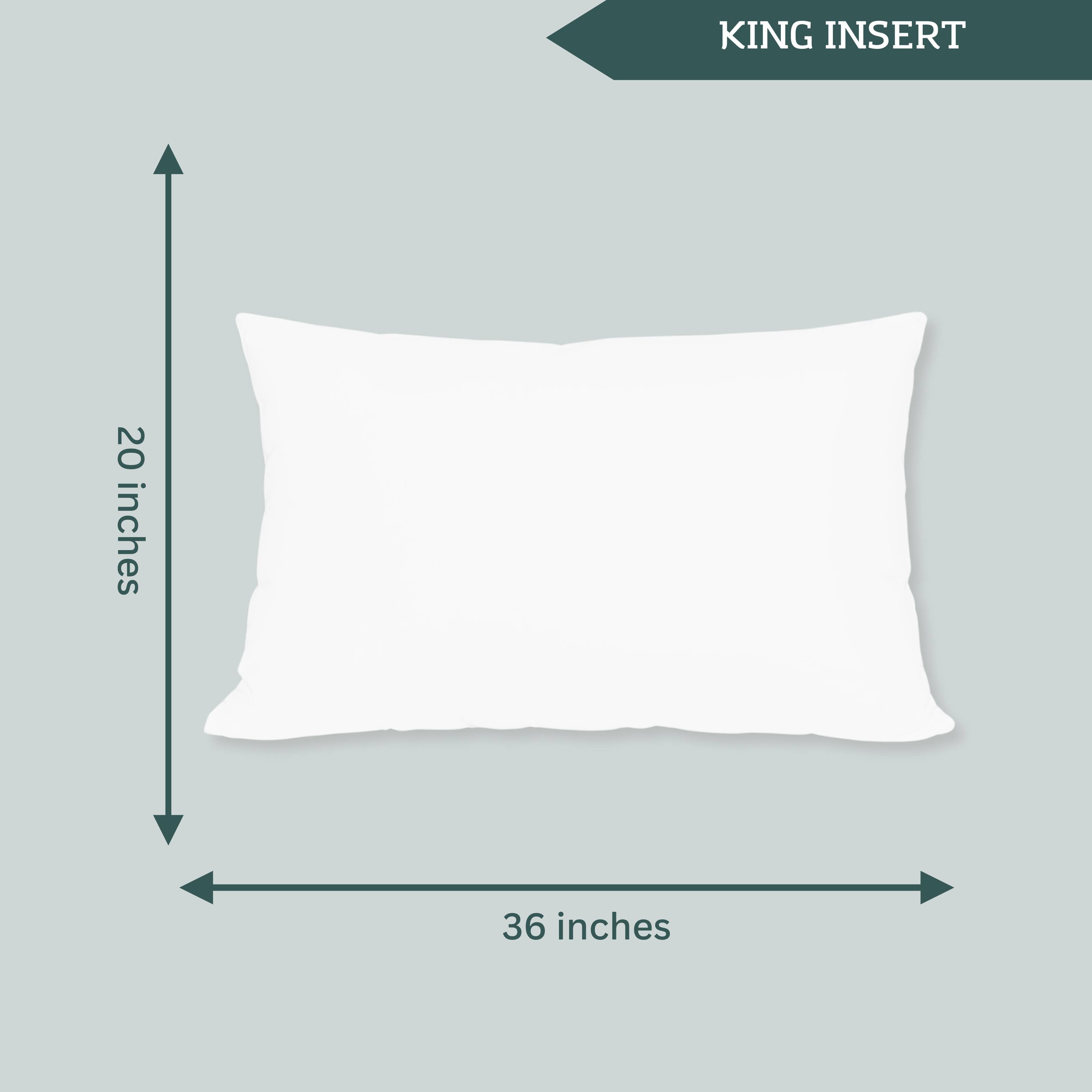 India's Heritage - Wholesale Pillow Insert - Feather and Down Inserts, King Insert11