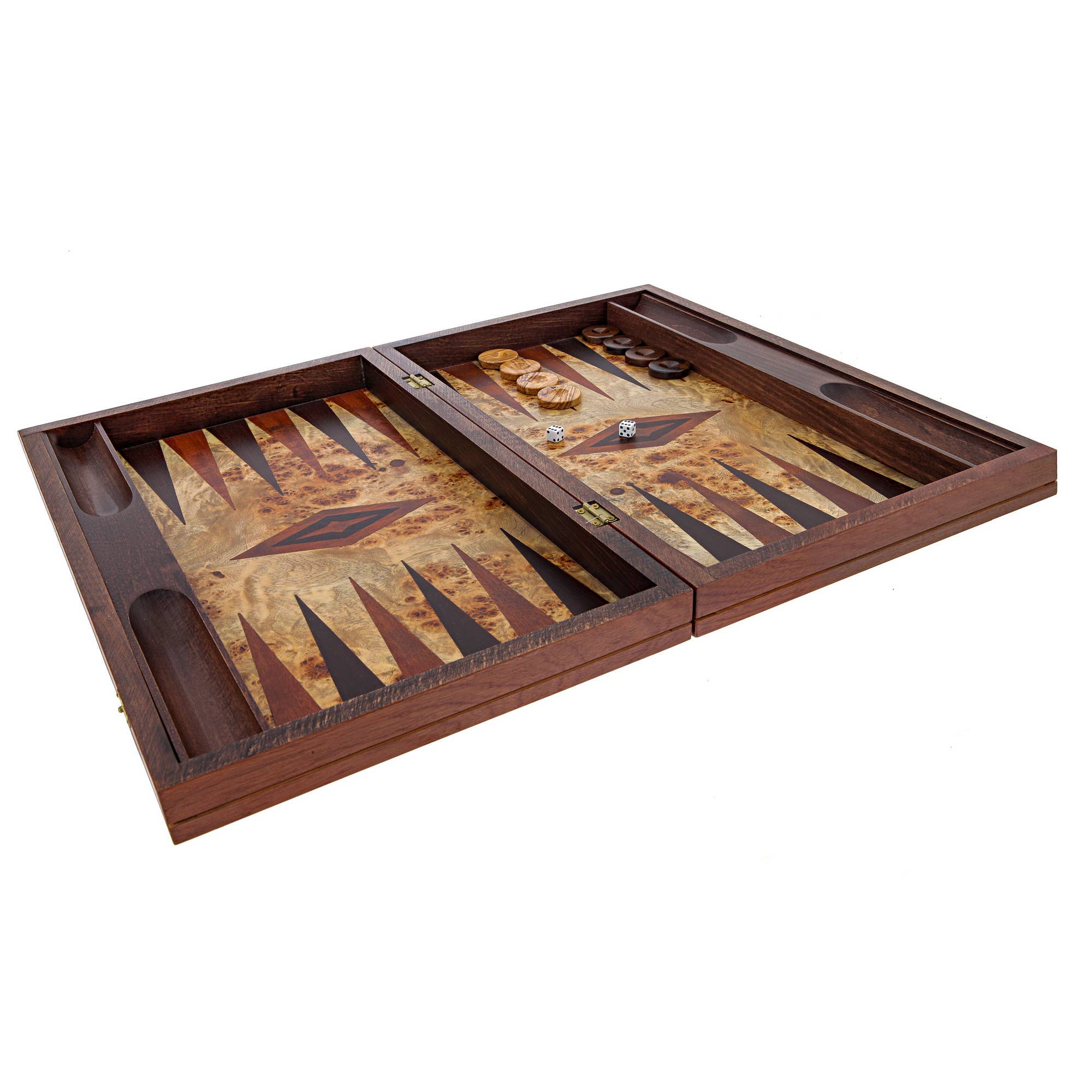 ARTIA LTD – wholesale Board game – Olive Wood Backgammon Set, Handmade   Large Size with Slots3