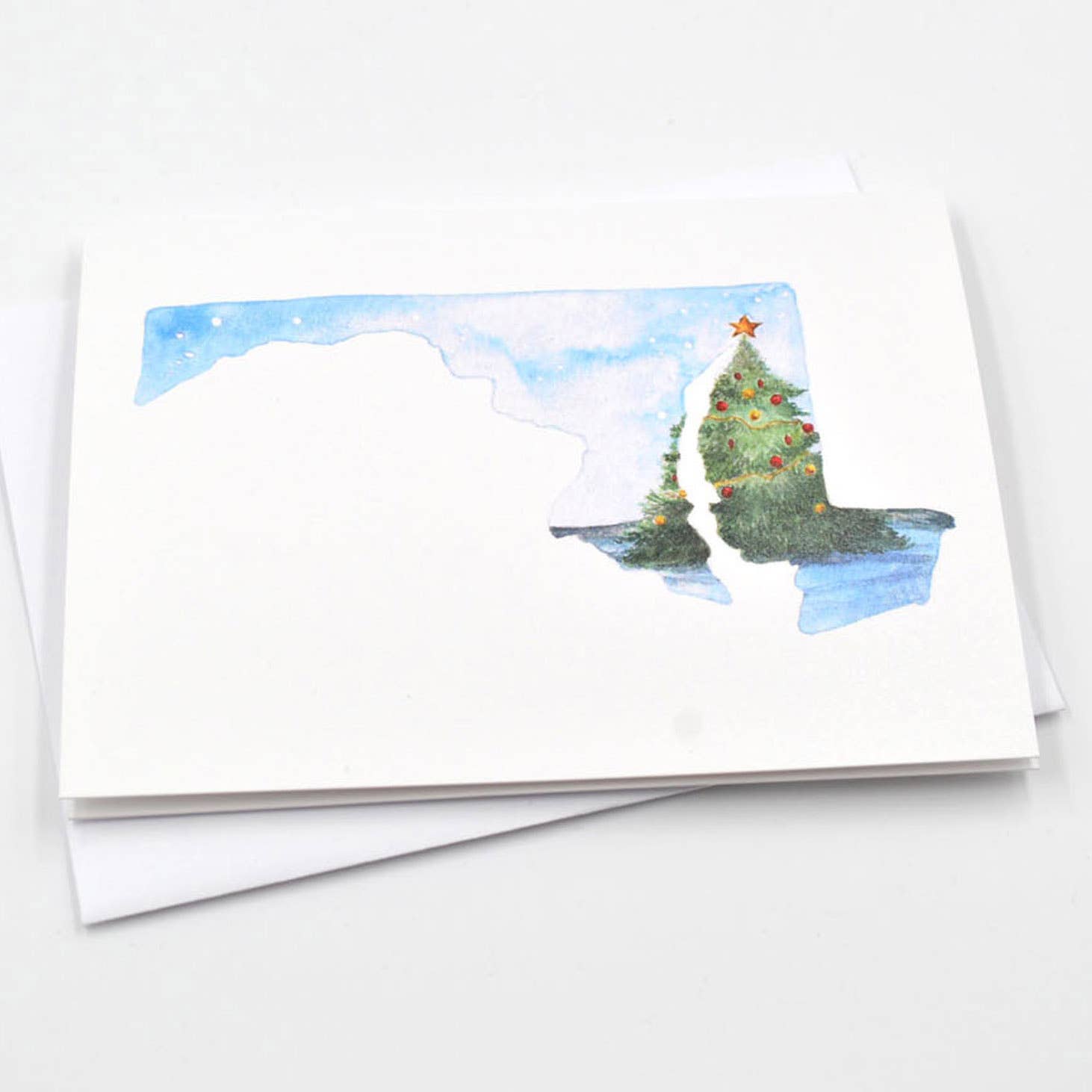 Rachel Alvarez Art - Wholesale Christmas Card - Maryland Christmas Watercolor Notecard Set0