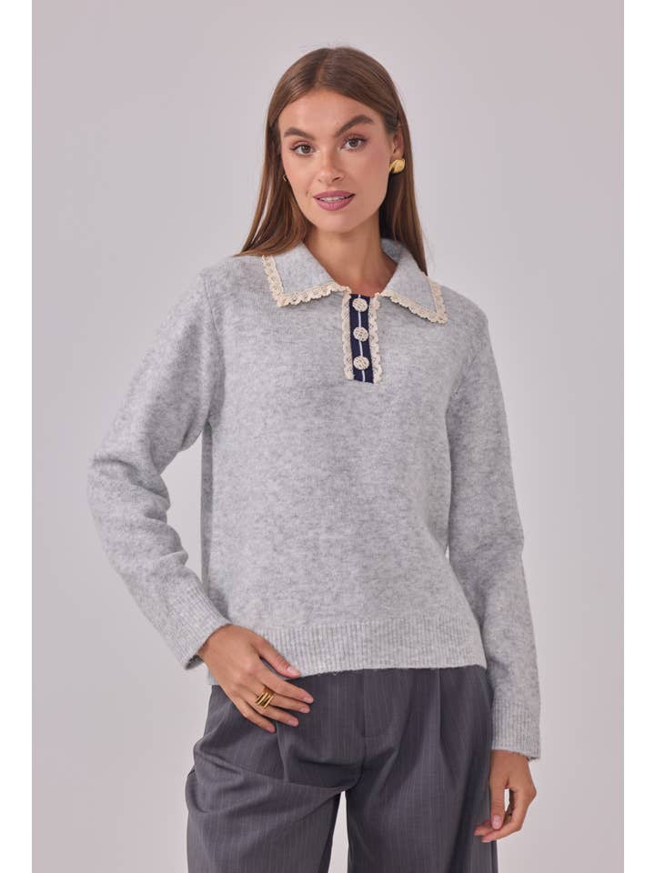 Cherry Paris - Wholesale Knit Sweater - Women's - Pull Lizzie - IY2573610