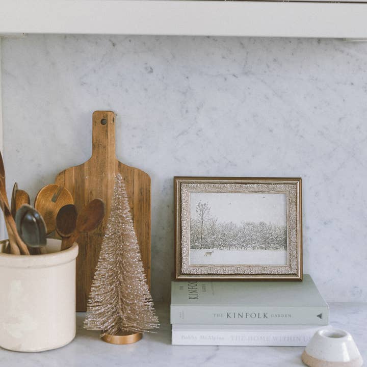 Petal Lane Home - Wholesale Art Print - Winter Fawn Framed Antique Art2