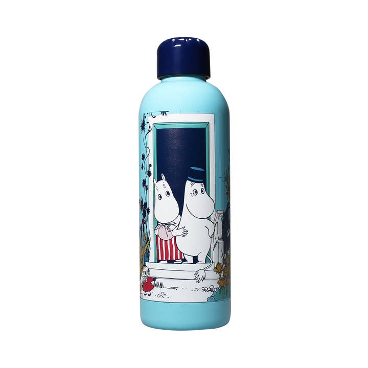 Half Moon Bay By Design - Wholesale Water Bottle - Metal Water Bottle Moomin Riviera Blue