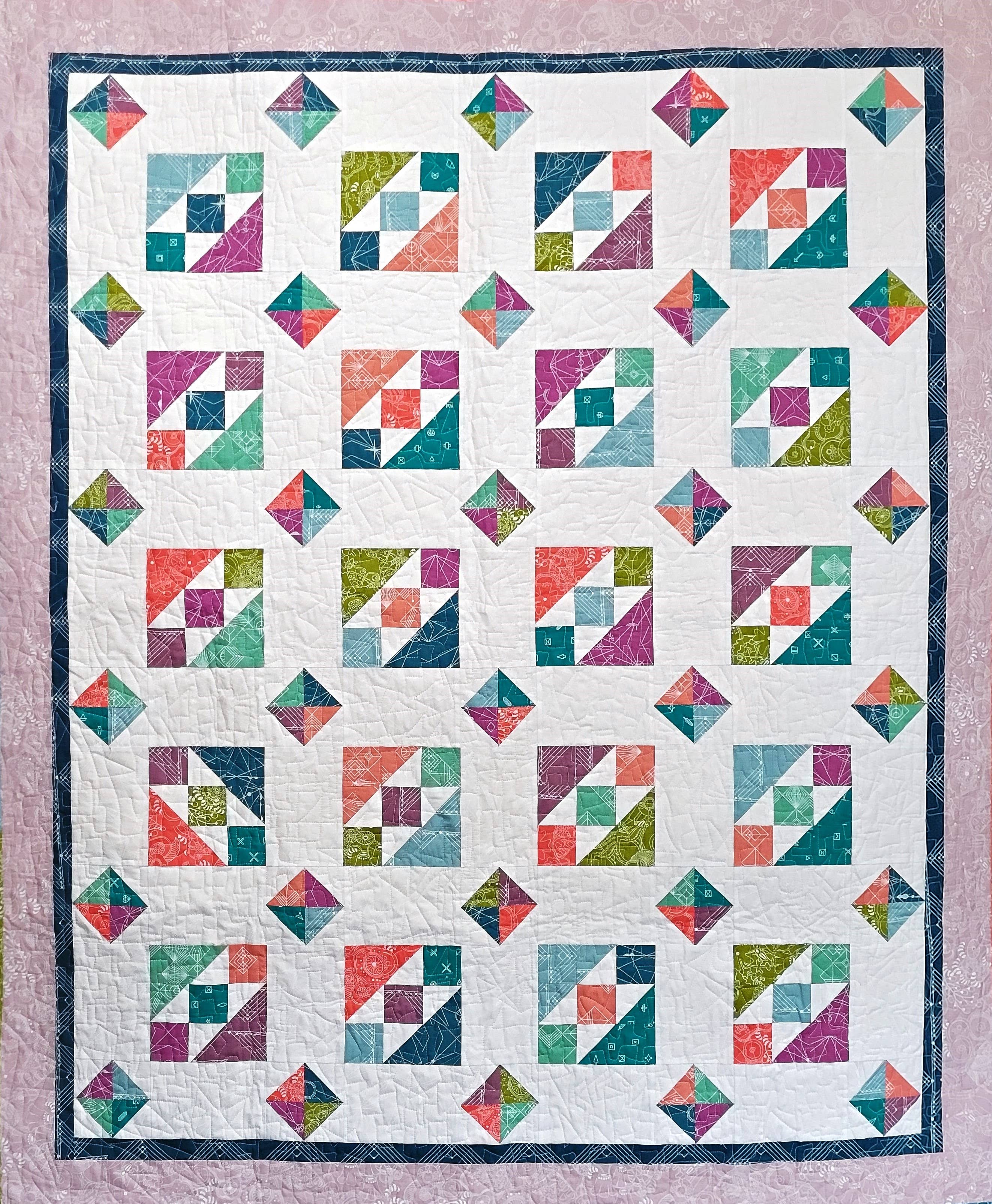 Purple Daisy Quilt Designs - Wholesale Quilt - Quinn Quilt Pattern7