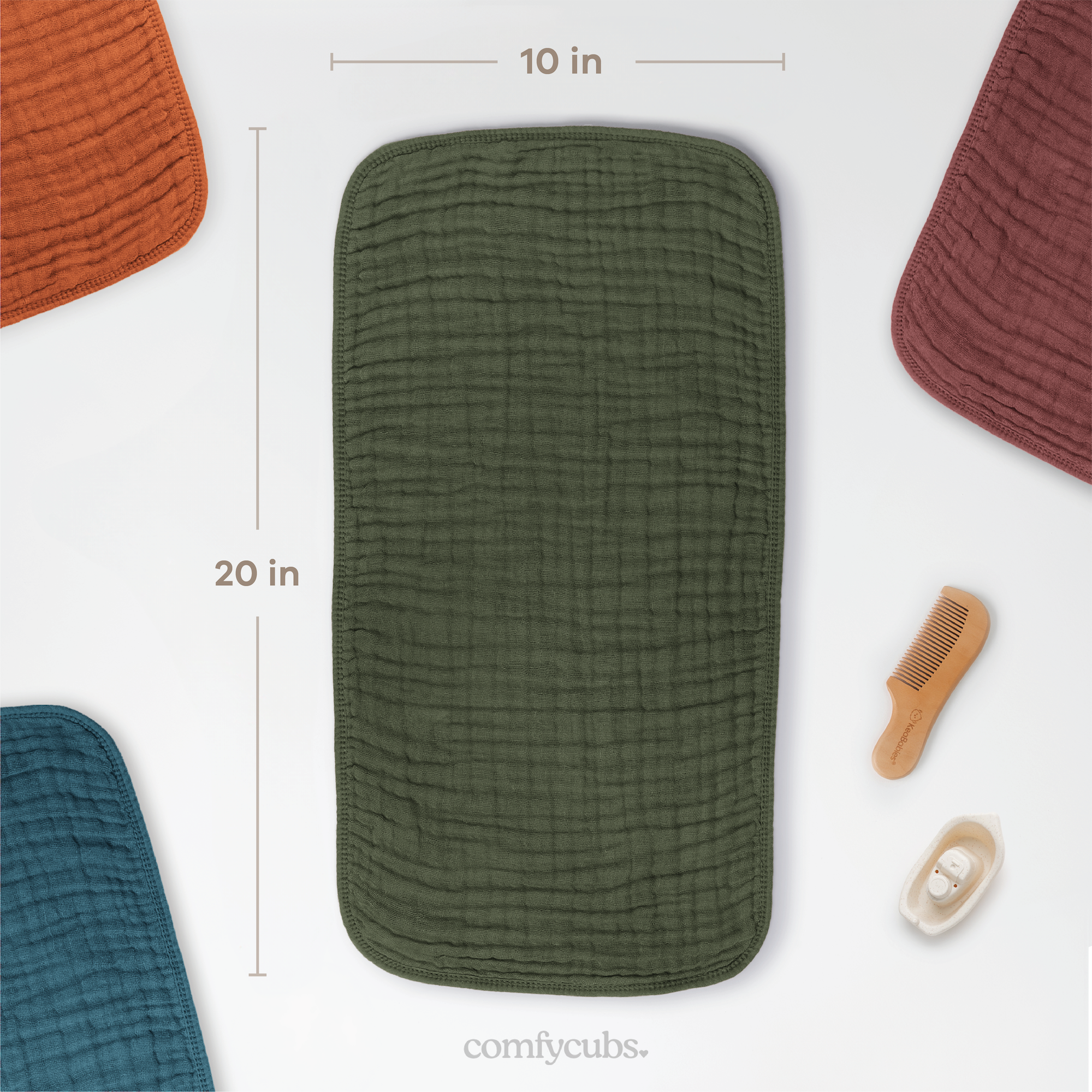 Comfy Cubs - Wholesale Burp Cloth - Baby - Baby Burp Cloths - 100% Muslin Cotton by Comfy Cubs71