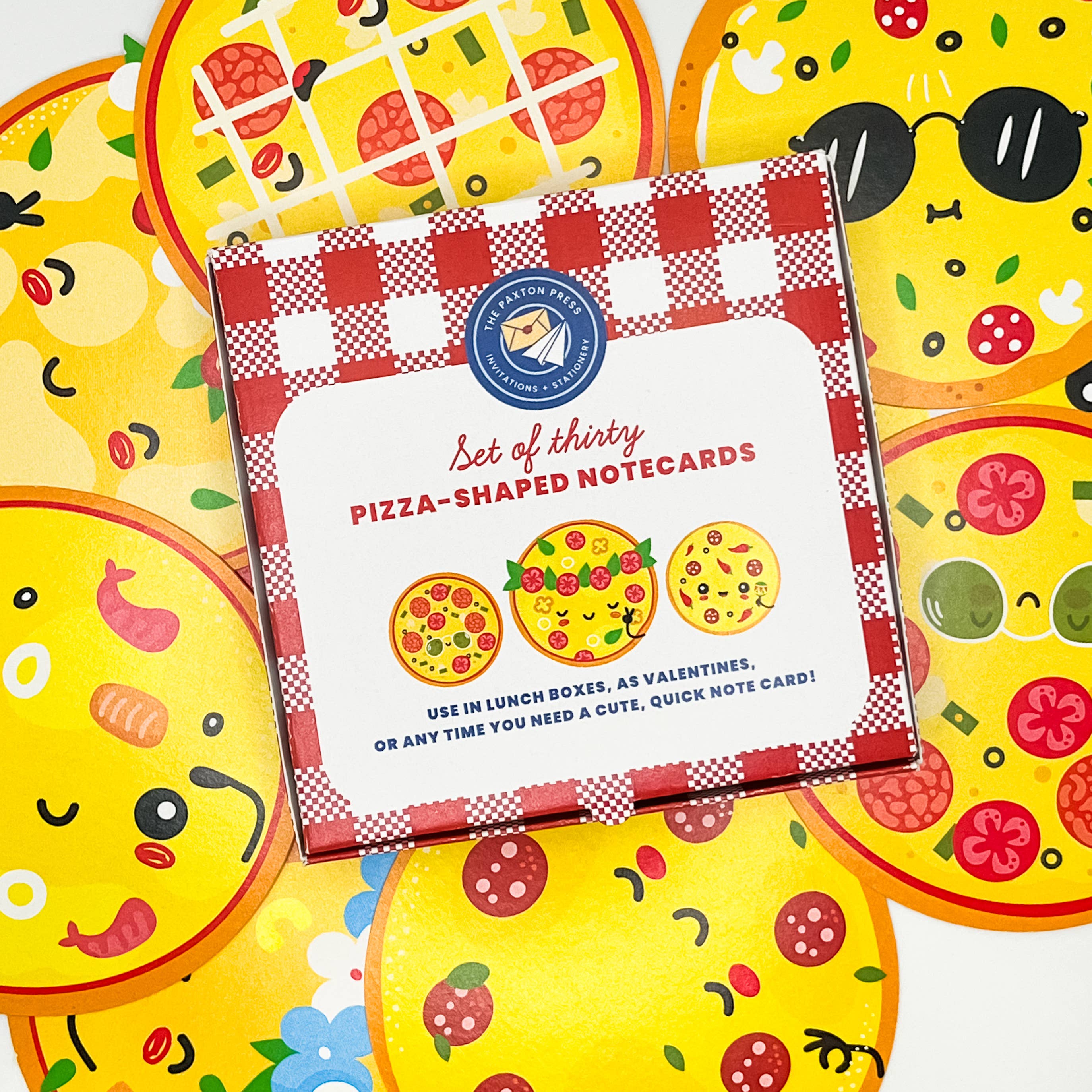The Paxton Press - Wholesale Stationery/Notecard Set - Box of Pizza Notecards1