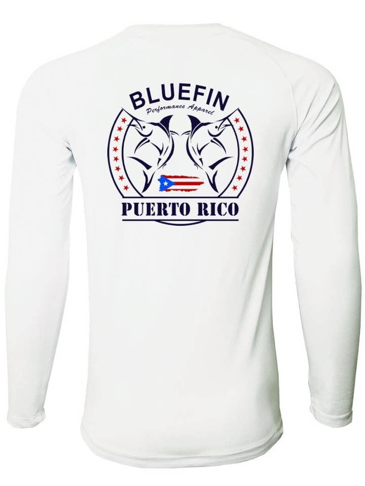 Camiseta Second Skin Rashguard PR Twin Marlins para venta al por mayor de Bluefin USA