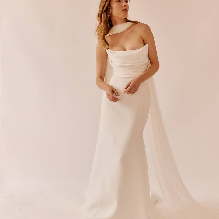 Dove Grey Accessories - Wholesale Scarf – Women's - Charlotte Silk Tulle Scarf3