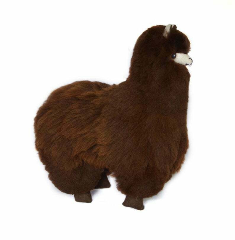 MODA LATINA - Vente Peluche – enfant et bébé - Jouet alpaga 33 cm en fourrure d'alpaga extrêmement douce3