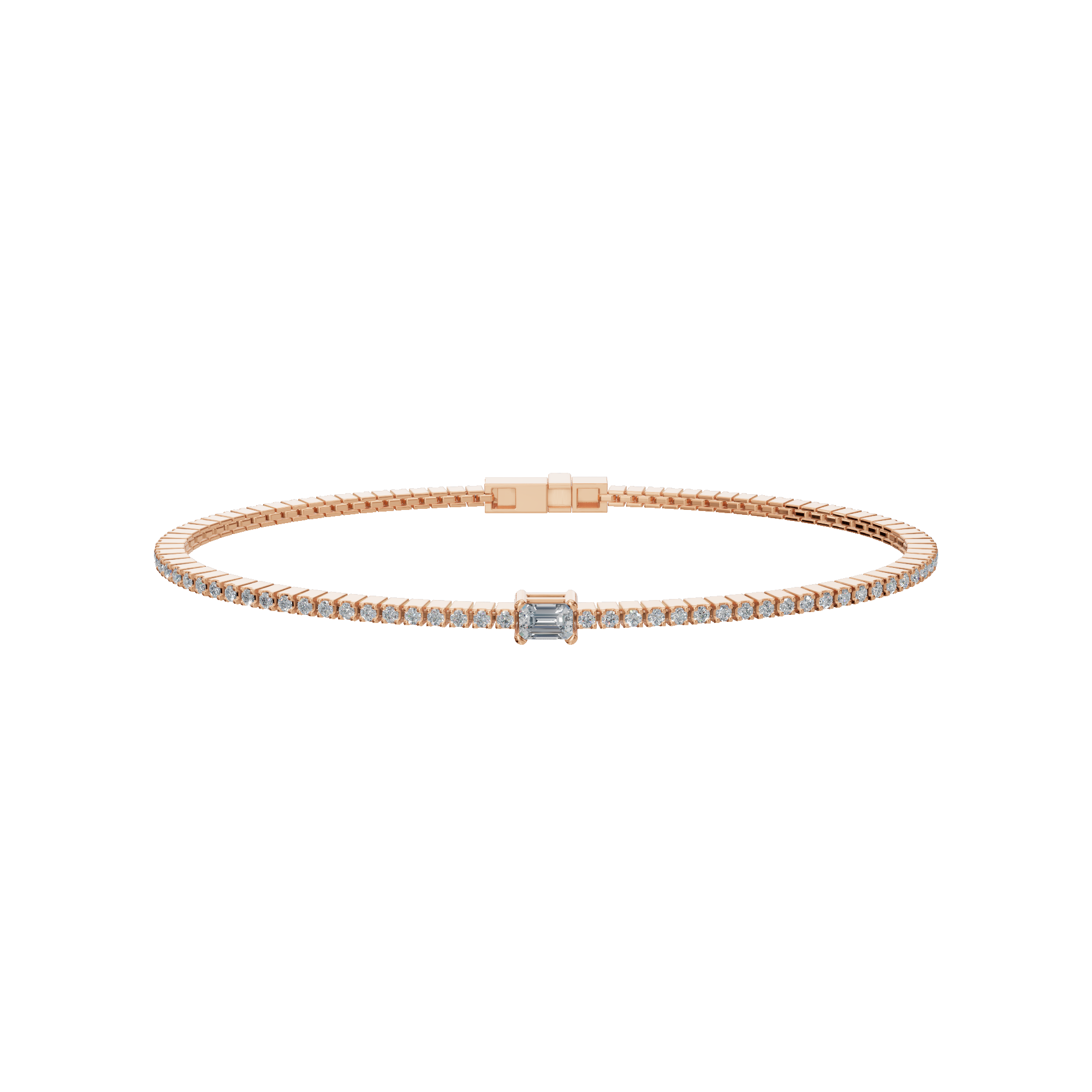 PureYou Jewelry - Wholesale Bangle Bracelet - Women's Tennis Bracelet with 1Ctw Natural Diamond in Gold5