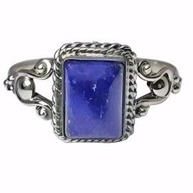 Amberman – wholesale Cocktail/statement ring – Lapis Sterling Silver Ring1