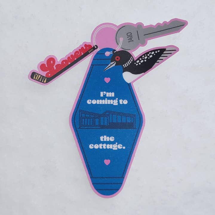 Ich komme zum Häuschen Aufkleber für den Großhandel von Mad Love Creative Co.