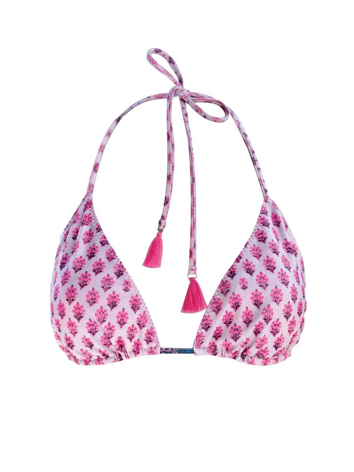 Bliss Boheme - Wholesale Swim top – Women's - Rosa Reversible Tri Top ♲1