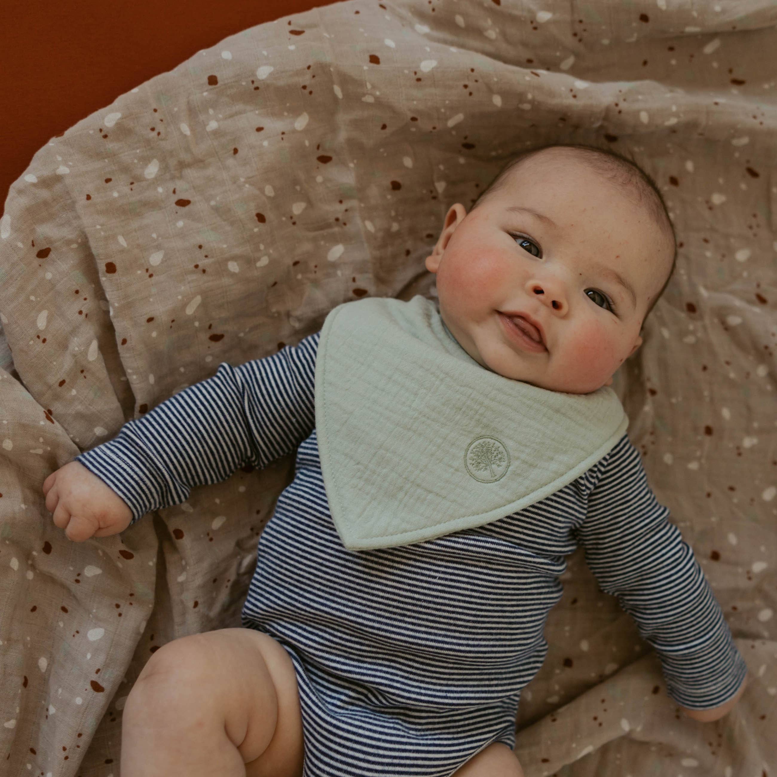 Parker Baby Co. – wholesale Bandana bib – Pebble Muslin Bandana Bibs Set7