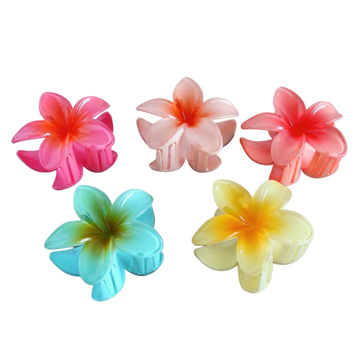 Hawaiian Flower Hair Claws for wholesale by Hyperealism