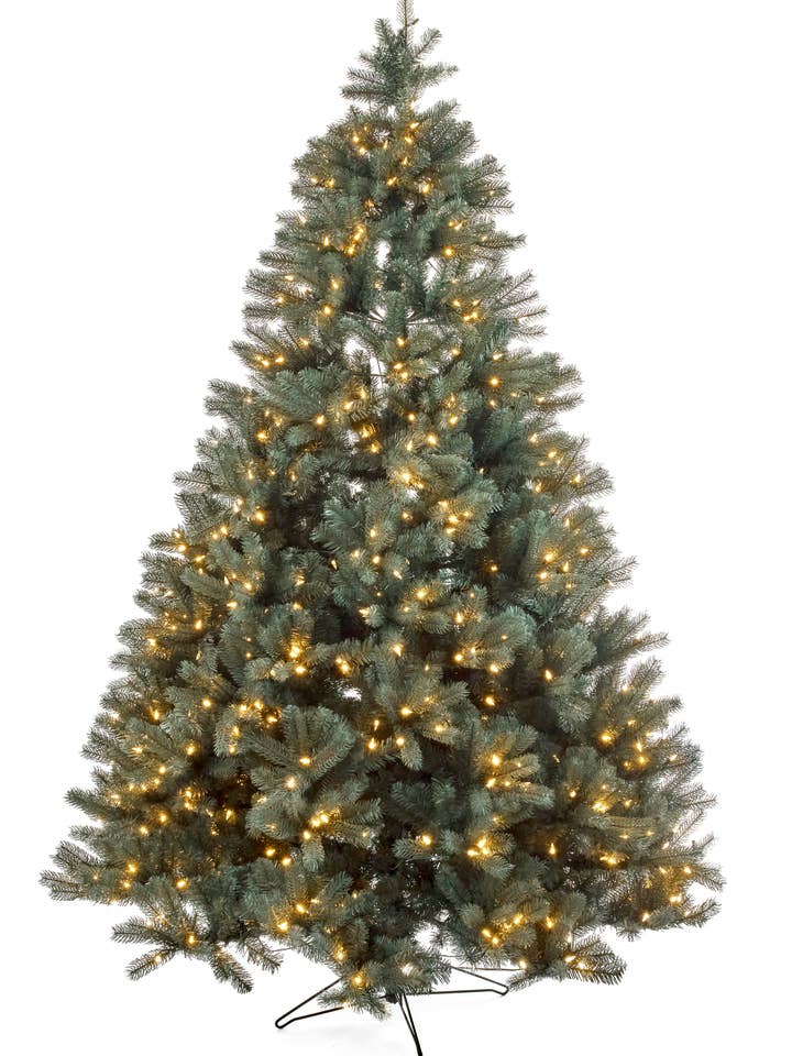 TREE BLUE SPRUCE 800LED PLST 2567 TIP BL/GR 7.5X62 for wholesale by Studio Specialties