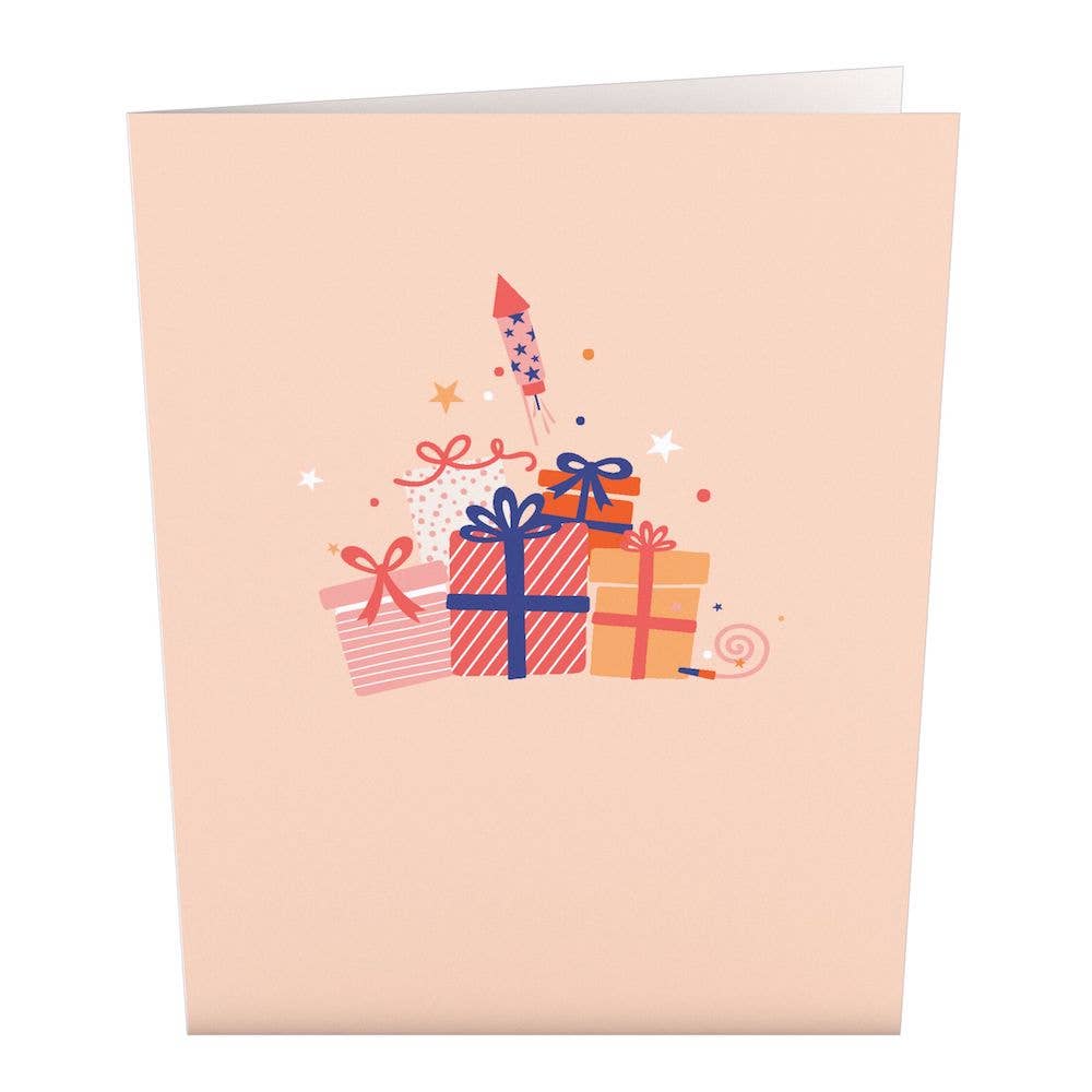 Lovepop Cards - Wholesale Birthday Card - Happy Birthday Gift Cake: 4.5x5.9'' Card, Birthday Cards3