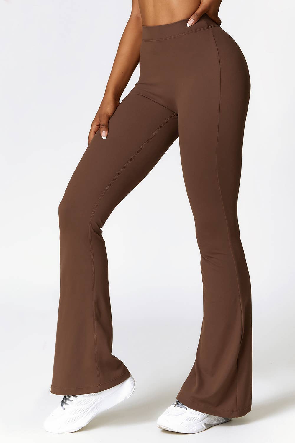 Color 5 - Wholesale Athletic Pants - Women's - Navy premium active wear yoga flare pants w/scrunch butt13