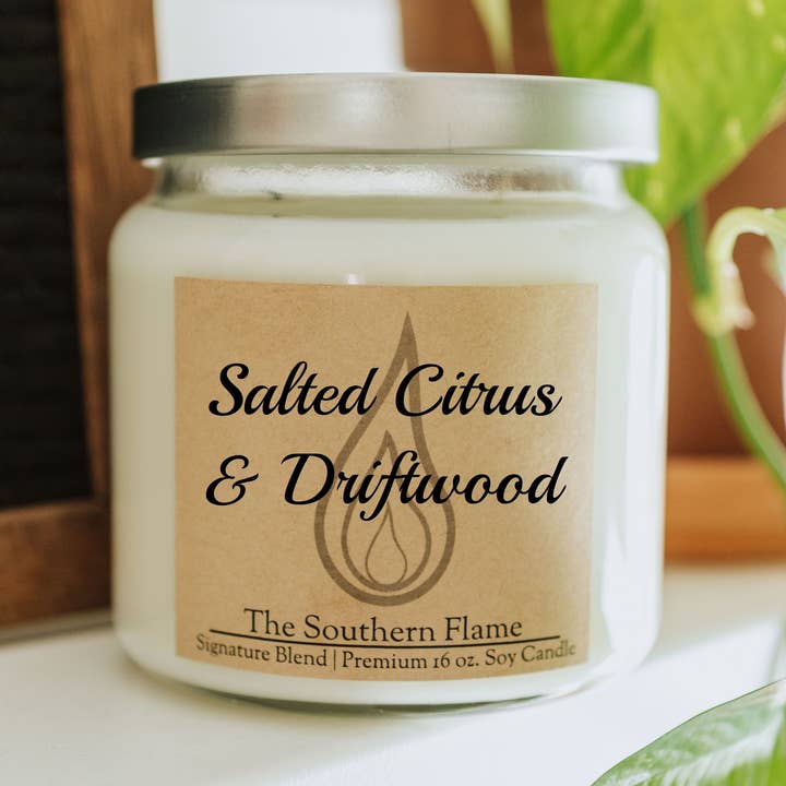 Salted Citrus & Driftwood for wholesale by The Southern Flame